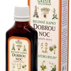 Dobrou noc kapky 50 ml GREŠÍK-Z-40% líh, Devatero bylin kapky