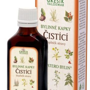Čistící kapky 50 ml GREŠÍK-Z-35% líh, Devatero bylin kapky