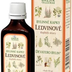 Ledvinové kapky 50 ml GREŠÍK-Z-35% líh, Devatero bylin kapky