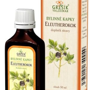 Eleutherokok kapky 50 ml GREŠÍK-Z-40% líh, Bylinné kapky
