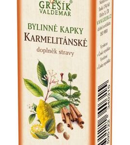 Karmelitánské kapky 50 ml GREŠÍK-Z-40% líh, Bylinné kapky