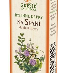 Na spaní kapky 50 ml GREŠÍK-Z-40% líh, Bylinné kapky