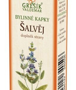 Šalvěj kapky 50 ml GREŠÍK-Z-35% líh, Bylinné kapky