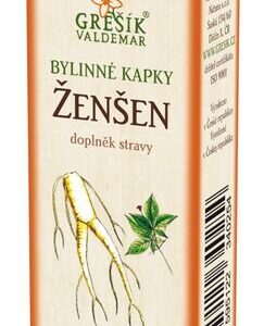 Ženšen kapky 50 ml GREŠÍK-Z-40% líh, Bylinné kapky