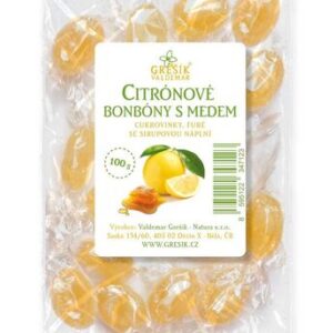 Citrónové bonbóny s medem 100 g GREŠÍK