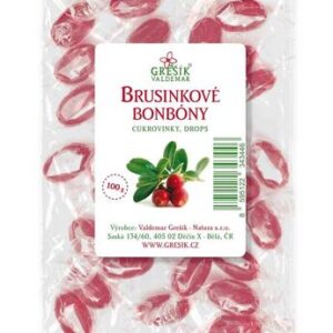 Brusinkové bonbóny 100 g GREŠÍK